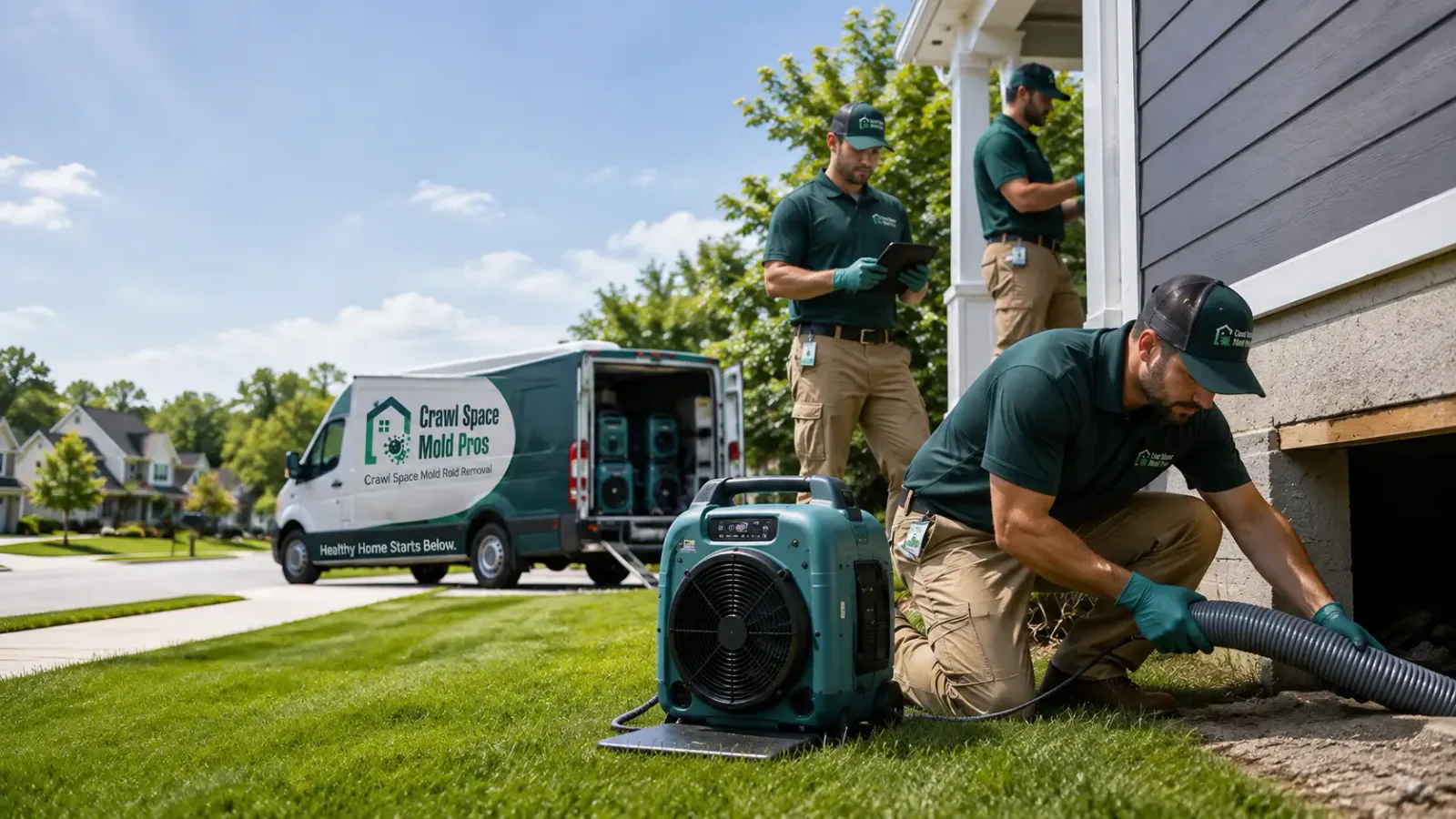 Crawl Space Mold Removal in Bellport, NY